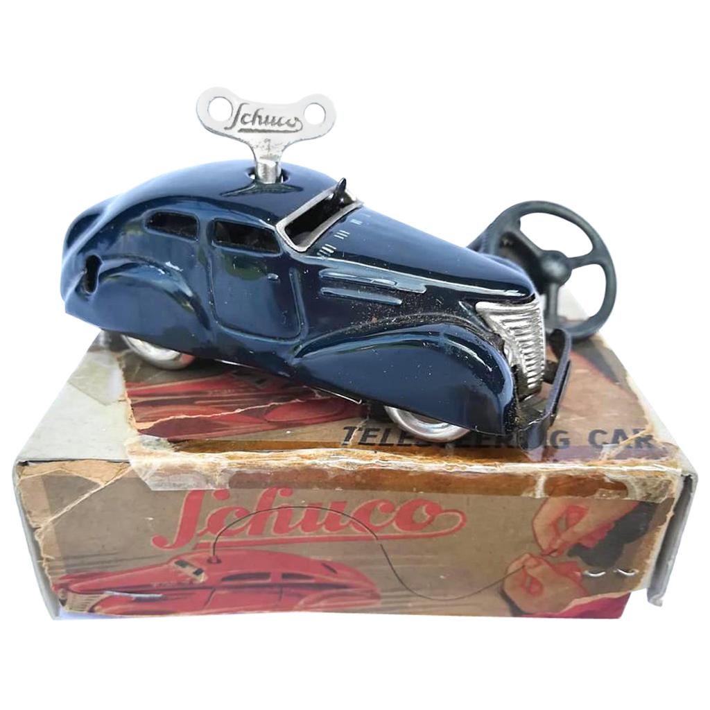 Schuco 3000 Car with Original Box and Key, circa 1940-1950  For Sale