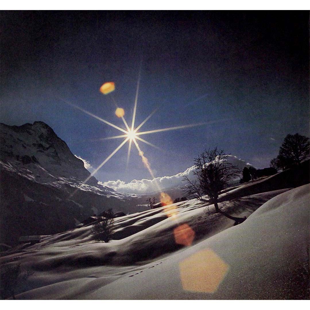 Circa 1970 Original travel poster for Grindelwald in Switzerland For Sale 1