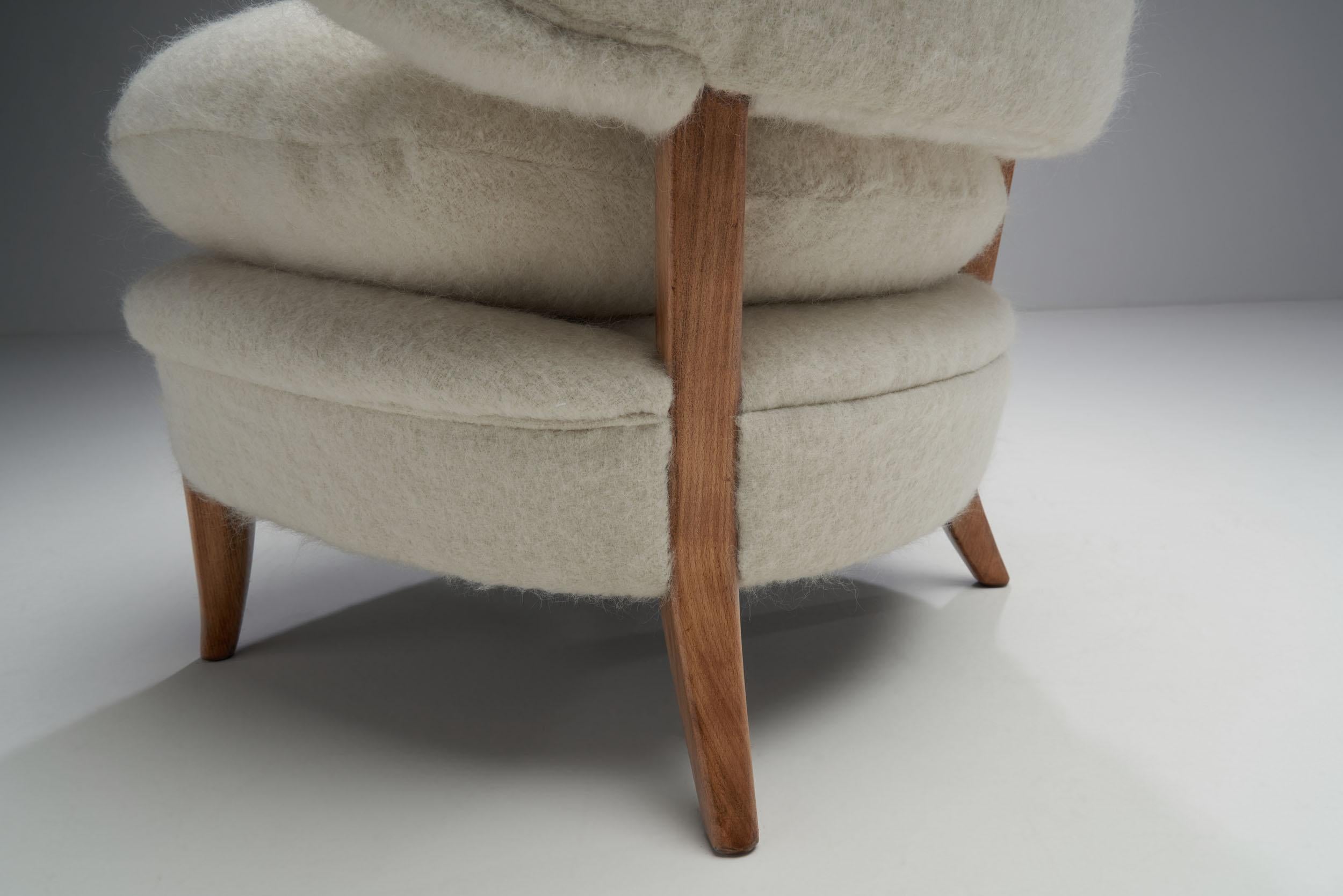 “Schulz” Lounge Chair by Otto Schulz for Jio Möbler Jönköping, Sweden, 1940s 9