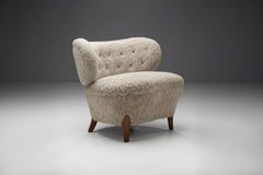“Schulz” Lounge Chair by Otto Schulz for Jio Möbler Jönköping, Sweden circa 1940