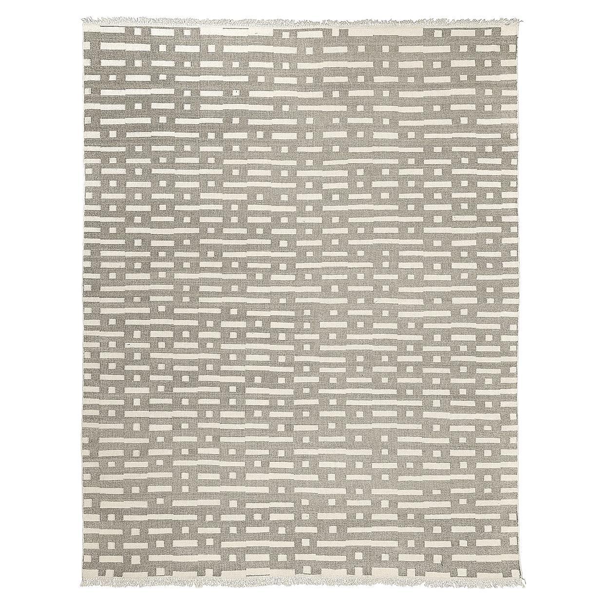Schumacher Abstract Ikat 10' x 14' I/O Rug In Stone For Sale