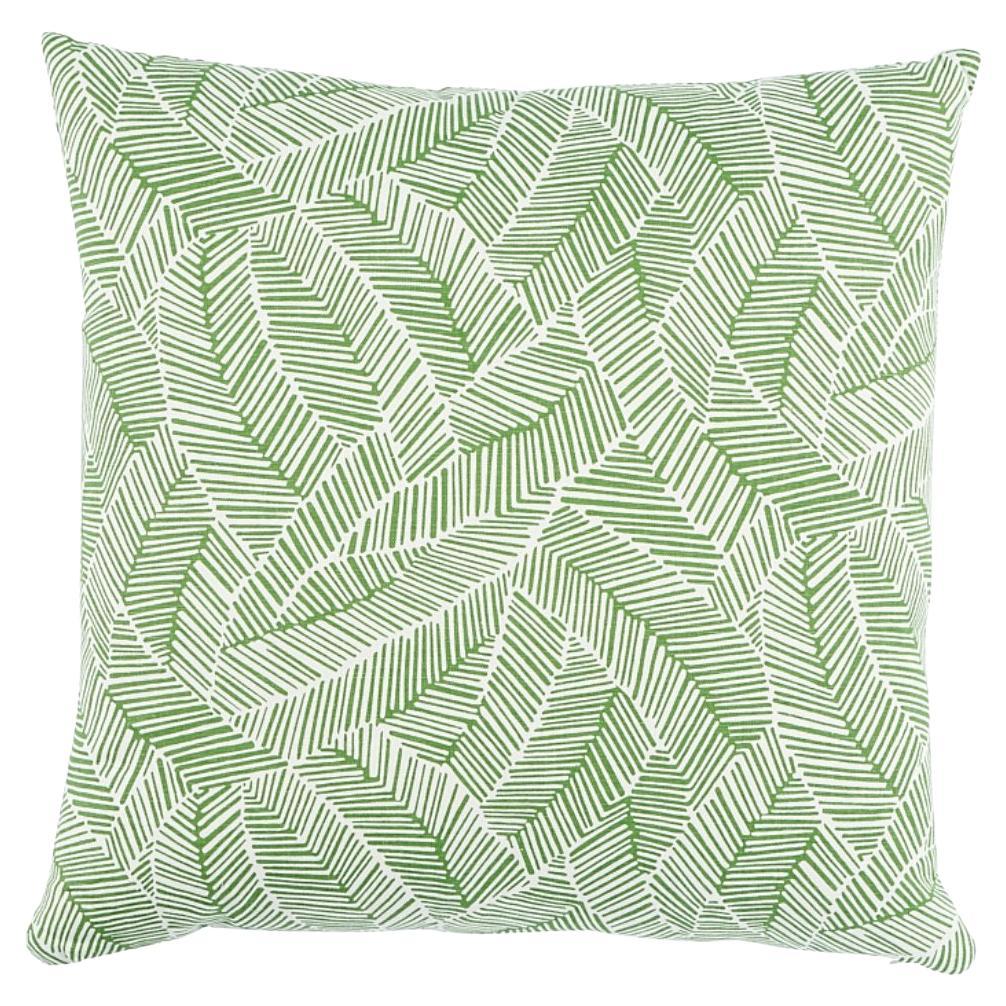 Schumacher Abstract Leaf 20" Pillow In Leaf For Sale