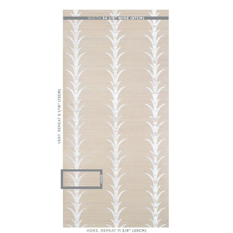 This pattern is a stylized stripe based on a classic acanthus motif. Elegant and airy, the design is printed on a sisal ground, giving it subtlety and dimension.

• Sold in 8 yard increments. 


• Match: Straight

