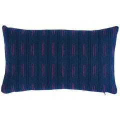 Cuscino da interno/esterno Schumacher Ainsley Stripe in Navy