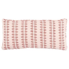 Schumacher Alva Hand Block Print Pillow In Blush