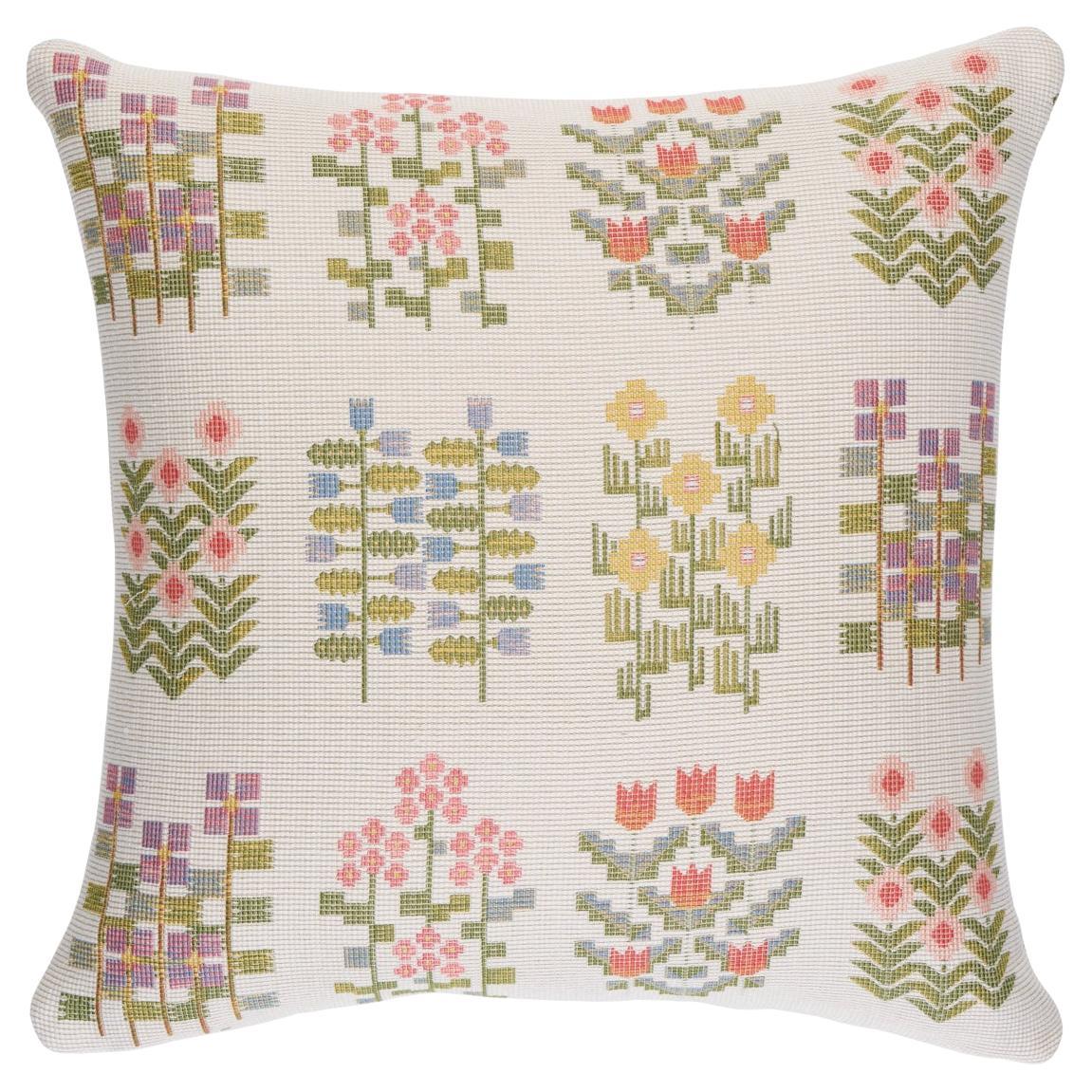 Annika Floral Tapestry Pillow 18 "