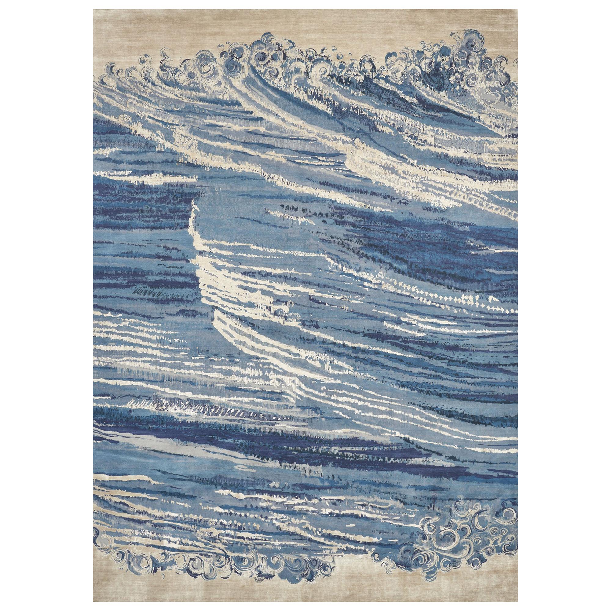 Schumacher Antalya Area Rug in Hand Knotted Wool Silk by Patterson Flynn  Martin at 1stDibs