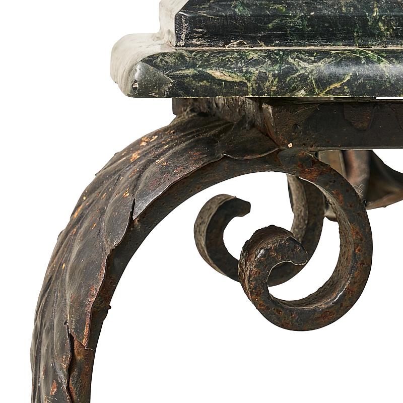 Console en fer forgé antique Schumacher du 19ème siècle Bon état - En vente à New York, NY