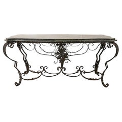 Schumacher Antique 19th Century Wrought Iron Console