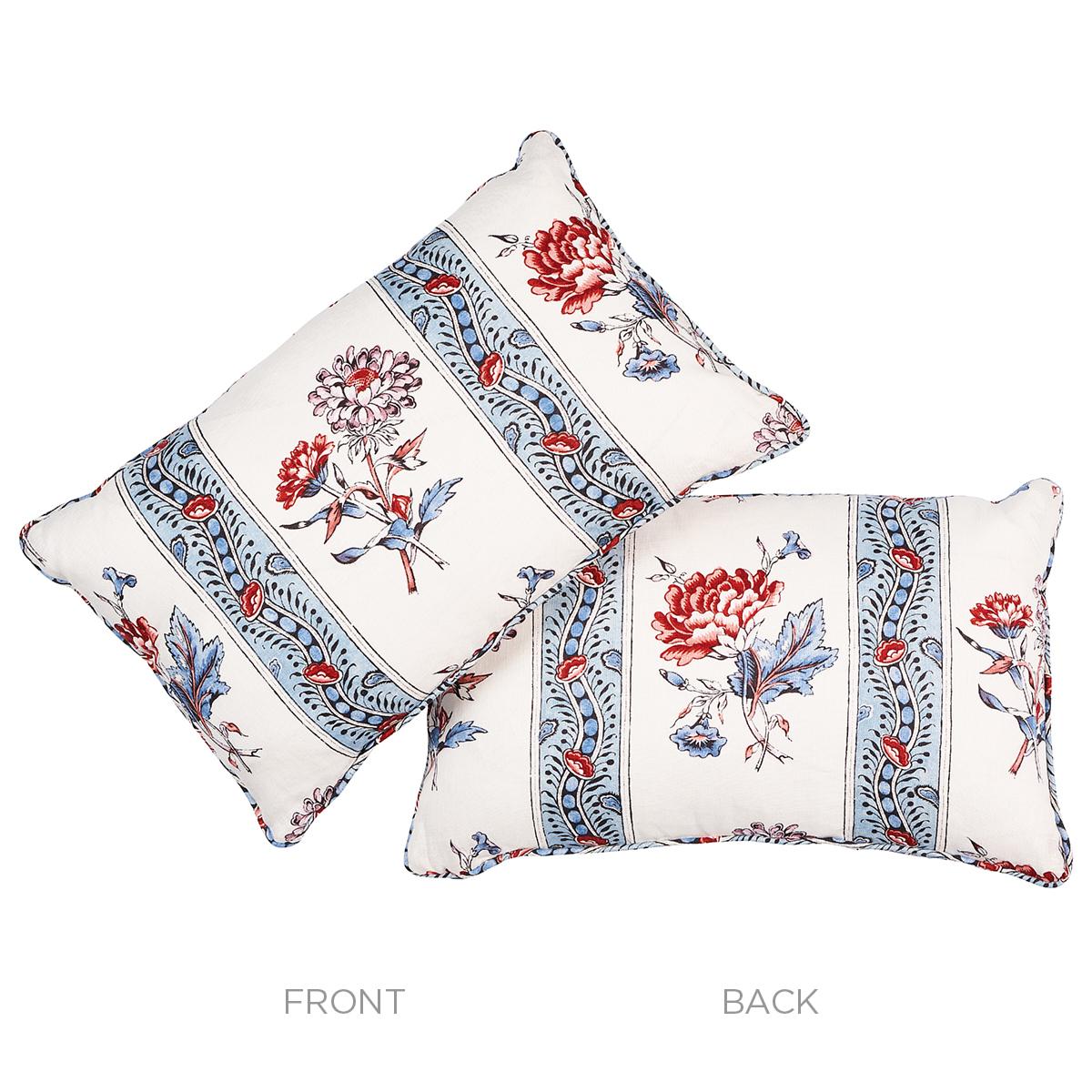 Moderno Cuscino Schumacher Ariana Floral Stripe 20 x 12