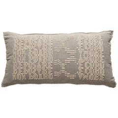 Schumacher Artigianale Italian Handwoven Natural Oversized Floor Pillow