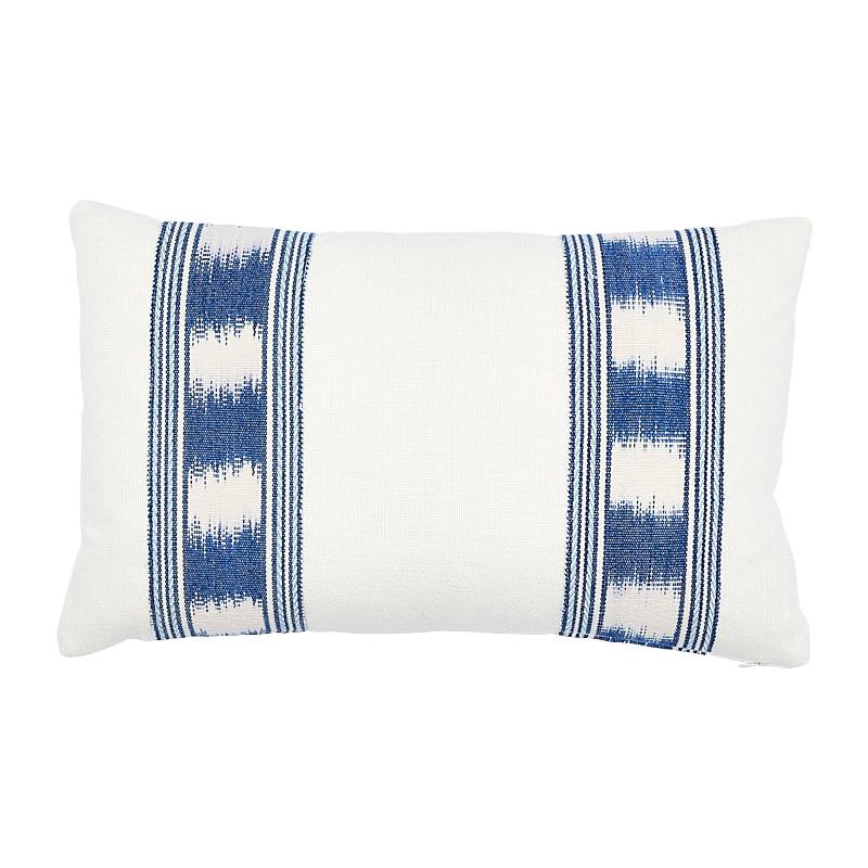 Schumacher Banyan Ikat Pillow For Sale