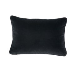 Schumacher Bee Epingle Red Black Cotton Velvet Pillow