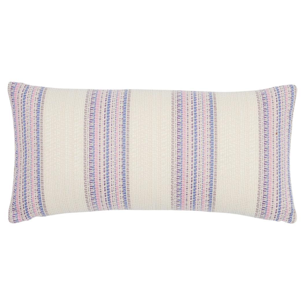 Schumacher Bendita Indoor Outdoor 24" x 12" Pillow in Lilac For Sale