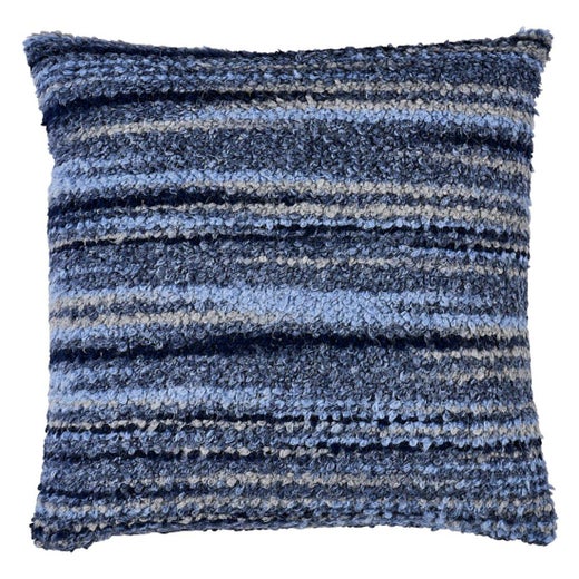 Schumacher Bensley Boucle 22" Pillow In Blue For Sale at 1stDibs