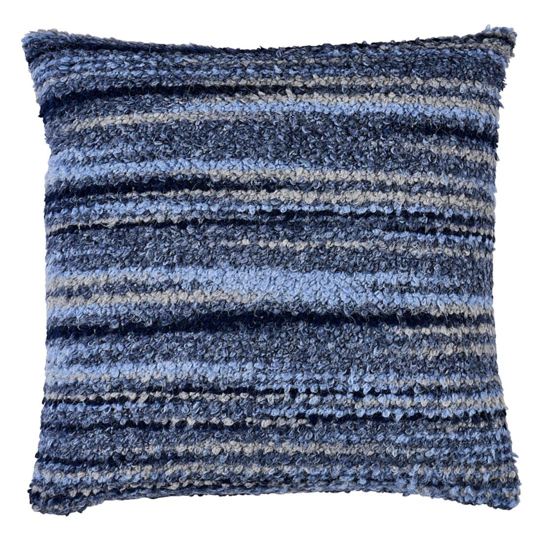 Schumacher Bensley Boucle 20" Pillow In Blue For Sale