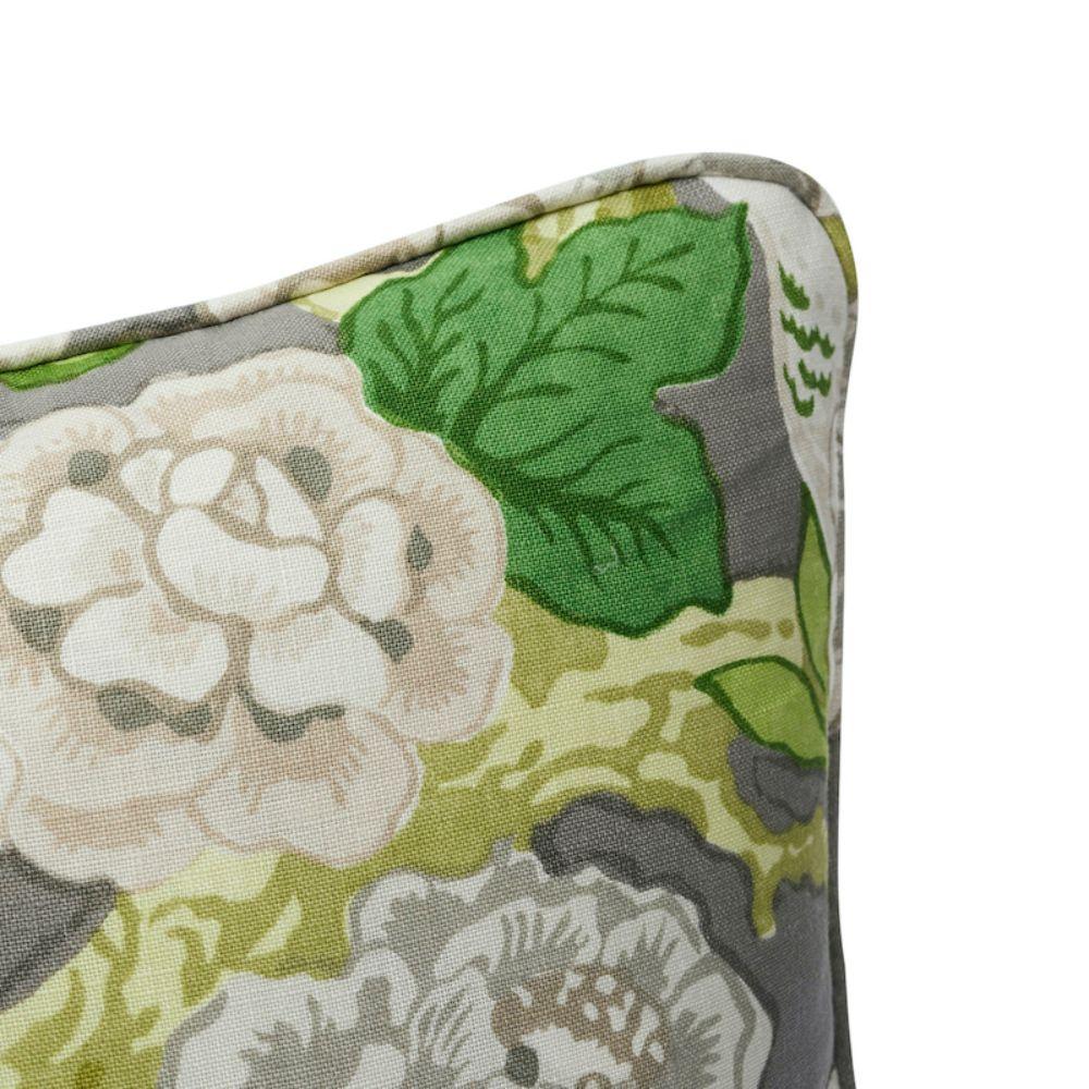 North American Schumacher Bermuda Blossoms 18” Pillow For Sale