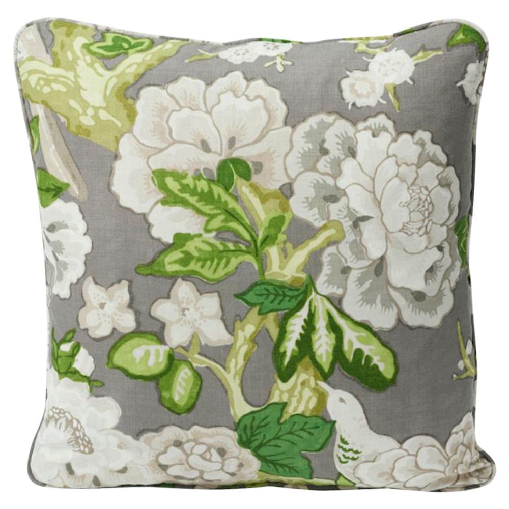 Schumacher Bermuda Blossoms 18” Pillow For Sale