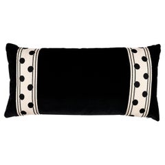 Schumacher Bianca 24x12" Pillow in Ivory Noir