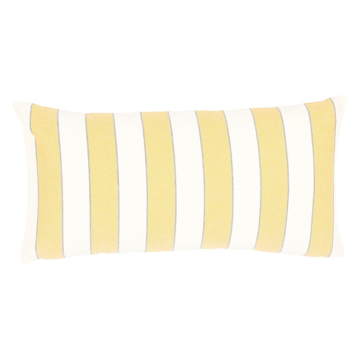 Schumacher Blumont I/O in Yellow 24" x 12" Pillow