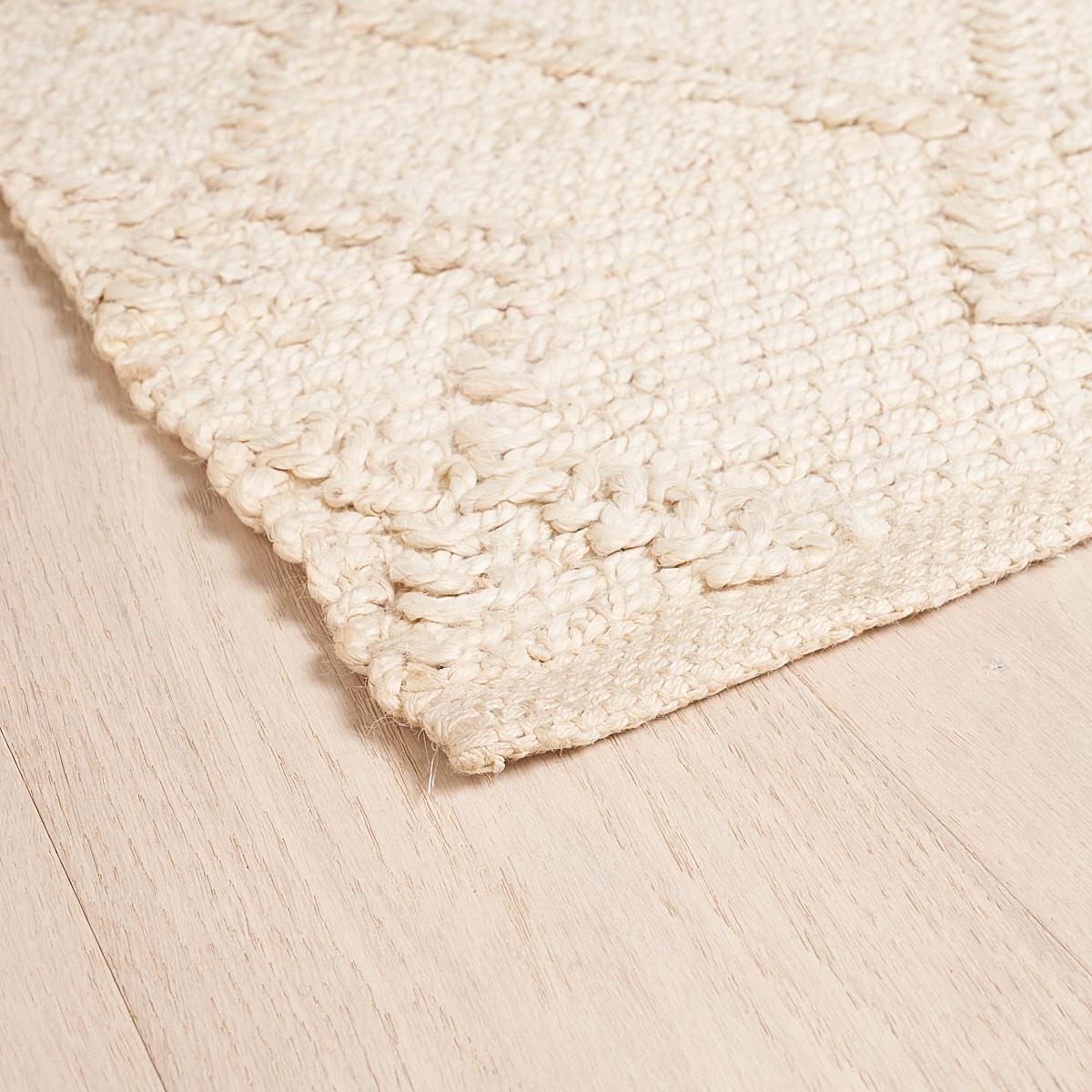 Modern Schumacher Branson 9' x 12' Jute Rug In Natural For Sale