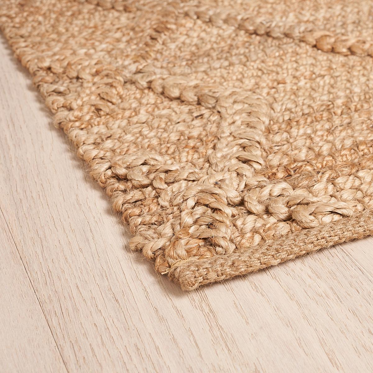 Schumacher Branson 9'' x 12'' Juteteppich in Sand (Moderne) im Angebot