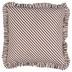 Coussin rayé Brigitte 22 "