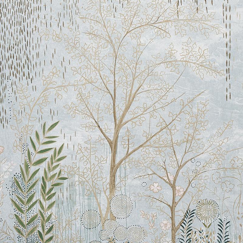 Schumacher par Colette Cosentino Bisou, peinture murale en papier peint en minéral Neuf - En vente à New York, NY