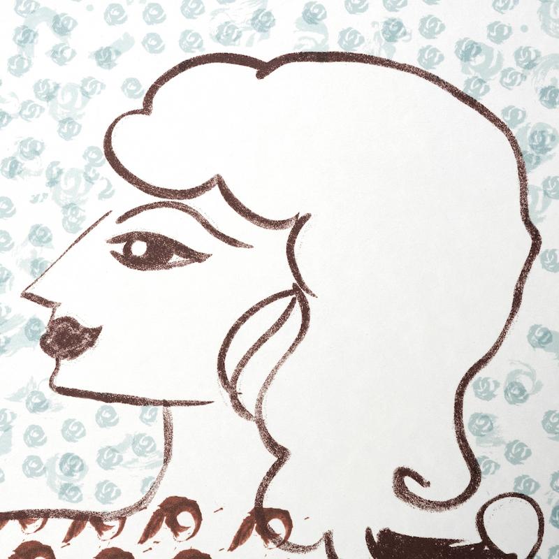 Schumacher by Jackie Gendel „The Golden Age“, Wandtapete in Cyan Multi (amerikanisch) im Angebot