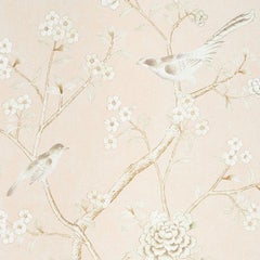 Panel de papel pintado Schumacher by Mary McDonald Chinois Palais en color rubor