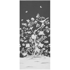 Schumacher by Mary McDonald Chinois Palais Wallpaper Mural in Noir