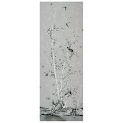 Schumacher by Miles Redd Brighton Pavilion Wallpaper Mural in Black & White