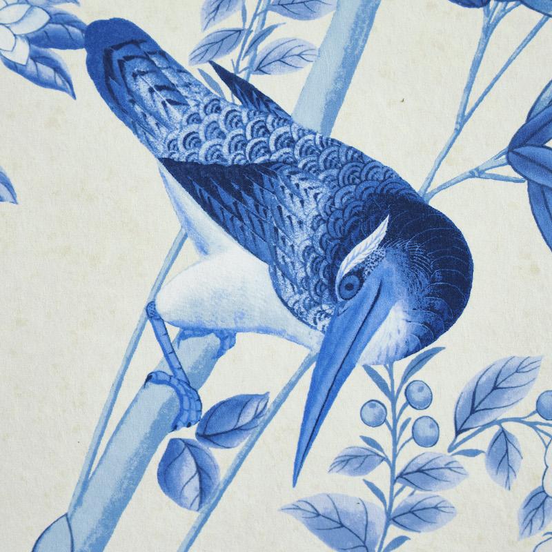 Chinoiserie Schumacher by Miles Redd Brighton Pavilion Wallpaper Mural in Blue For Sale