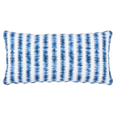 Schumacher Cardiogram in Oxford Blue 20" x 12" Lumbar Pillow