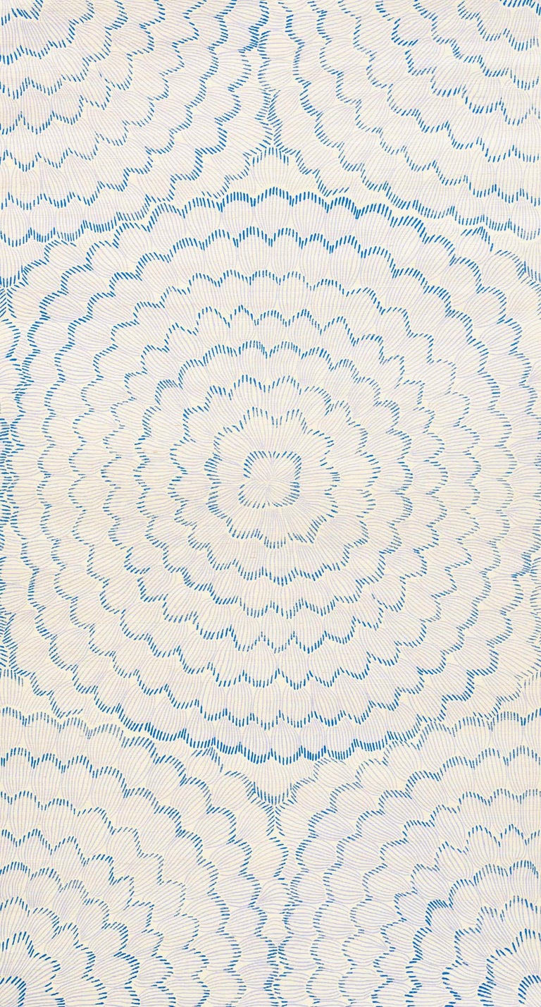 Schumacher Celerie Kemble Feather Bloom Floral Sisal Wallpaper in