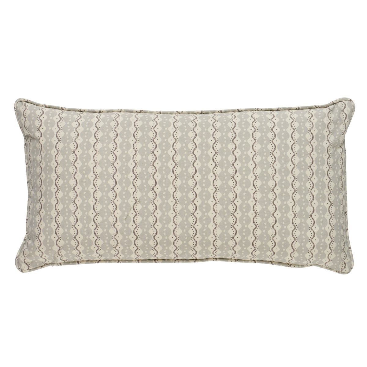 Centipede Stripe Pillow in Pumice, 24x12" For Sale