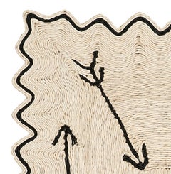 Schumacher X Charlap Hyman & Herrero Flechas Rug in Natural & Black