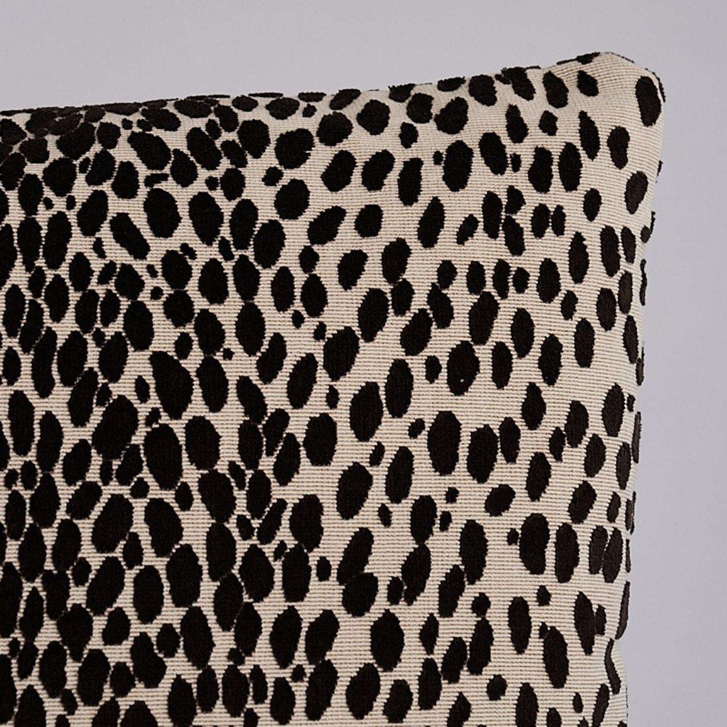 Schumacher Cheetah Velvet 22" Pillow in Java For Sale at 1stDibs
