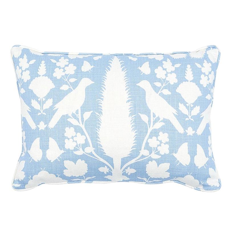Schumacher Chenonceau 20" x 14" Pillow in Sky