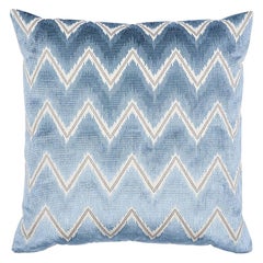 Schumacher Chevron Velvet 18" Pillow