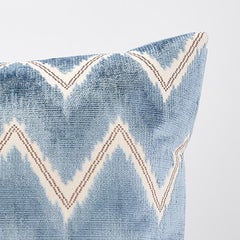 Schumacher Chevron Velvet 22" Pillow
