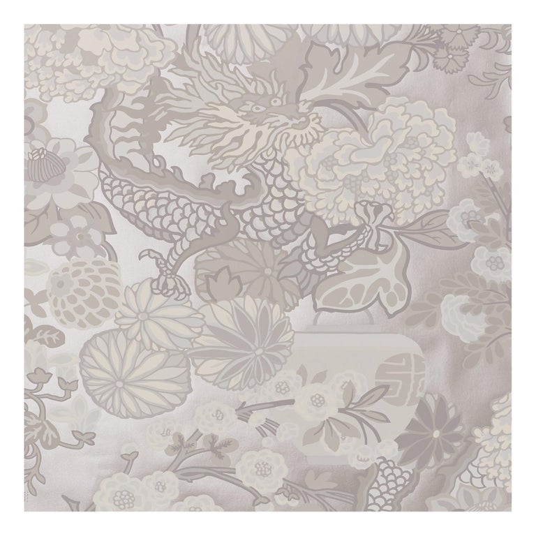 Schumacher Chiang Mai Dragon Wallpaper in Limestone For ...