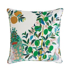 Schumacher Citrus Garden Indoor/Outdoor Pillow in Primary