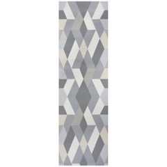 Schumacher Clements Ribeiro Deco Diamonds Geometric Dove Wallpaper Panel Set