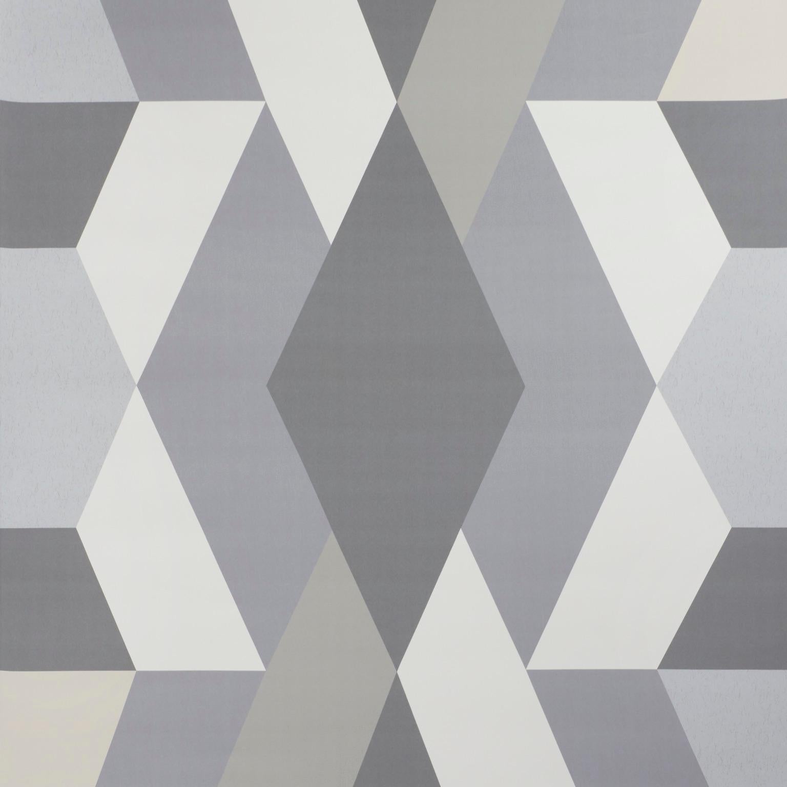 Britannique Schumacher Clements Ribeiro Deco - Ensemble de panneaux de papier peint en forme de colombe géométrique avec diamants en vente