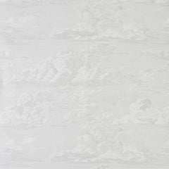 Schumacher Cloud Toile Wallpaper in Quartz