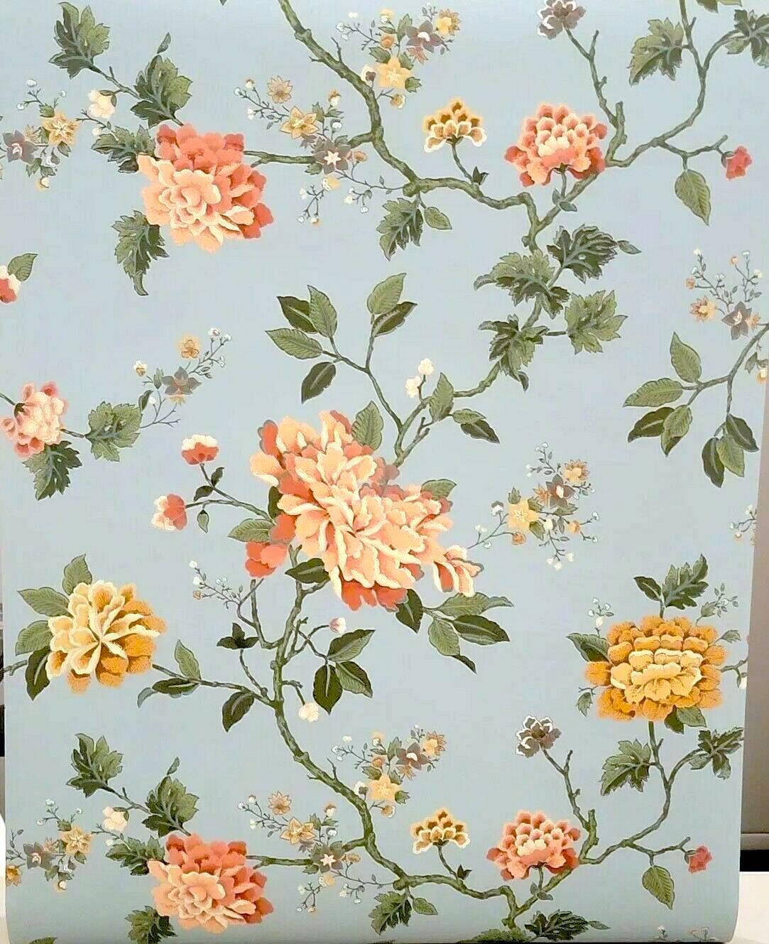 jacobean floral wallpaper