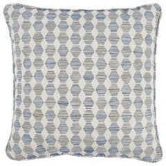 Schumacher Coquina 18" Pillow in Blue