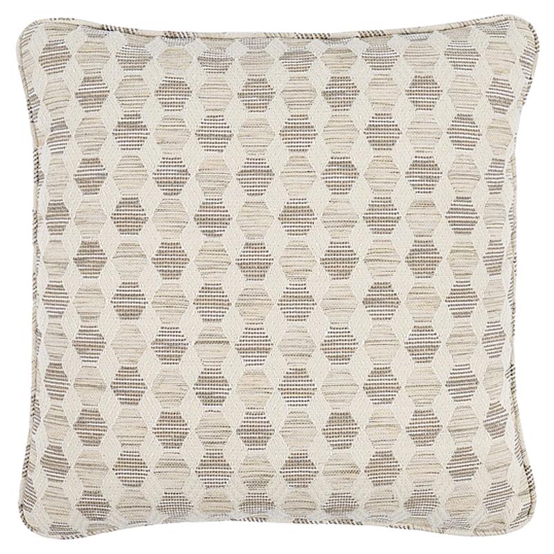 Schumacher Coquina 18" Pillow in Natural For Sale