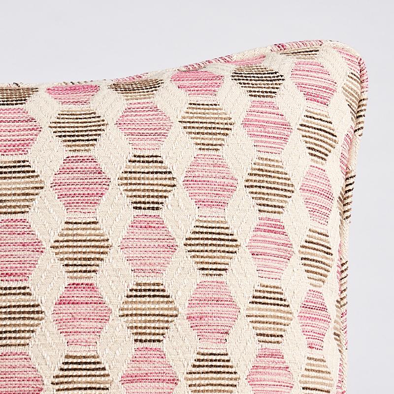 This pillow features Coquina Performance with a self welt finish. A small-scale geometric with a soft side. Coquina‚Äôs woven hexagons have an appealing tonal irregularity thanks to space-dyed yarn, which imparts an organic, slightly imperfect feel.